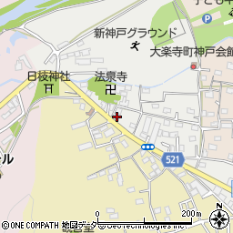 東京都八王子市大楽寺町95周辺の地図