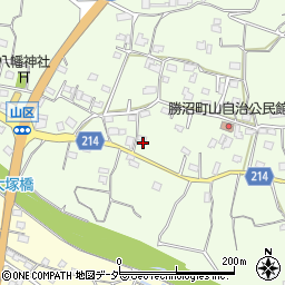 山梨県甲州市勝沼町山937-3周辺の地図