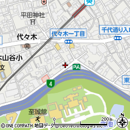 東京都渋谷区代々木3丁目55-4周辺の地図