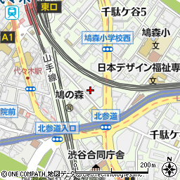 日本共産党中央委員会周辺の地図
