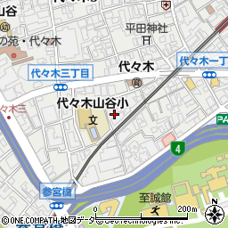 東京都渋谷区代々木3丁目49周辺の地図