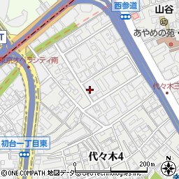 東京都渋谷区代々木4丁目25-7周辺の地図