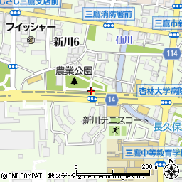 ＪＡ東京むさし三鷹緑化センター周辺の地図