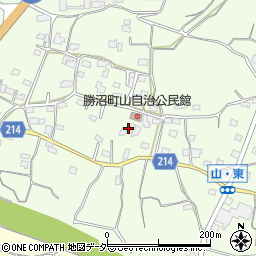 山梨県甲州市勝沼町山978周辺の地図