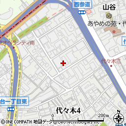 東京都渋谷区代々木4丁目25-2周辺の地図