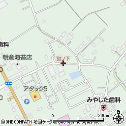 宮ノ下周辺の地図