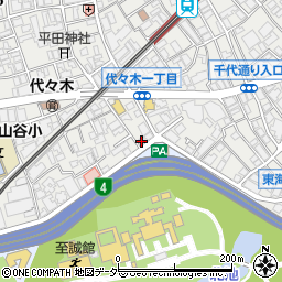 東京都渋谷区代々木1丁目8-5周辺の地図