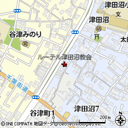 日本福音ルーテル津田沼教会周辺の地図