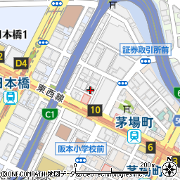 東京都中央区日本橋兜町8周辺の地図