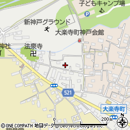 東京都八王子市大楽寺町104周辺の地図