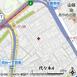 東京都渋谷区代々木4丁目25-10周辺の地図