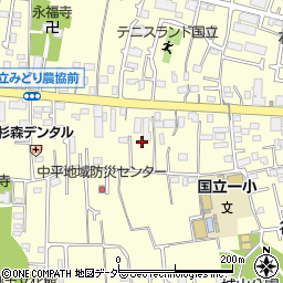東京都国立市谷保周辺の地図