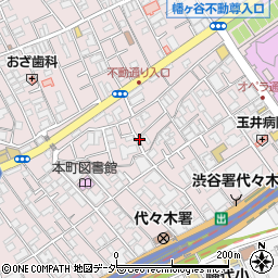 東京都渋谷区本町1丁目周辺の地図