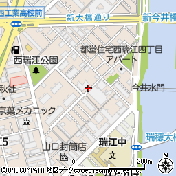 東京都江戸川区西瑞江4丁目周辺の地図