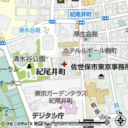 東京都千代田区紀尾井町3-29周辺の地図