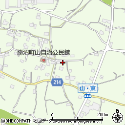 山梨県甲州市勝沼町山996周辺の地図