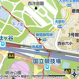 東京都新宿区大京町32周辺の地図