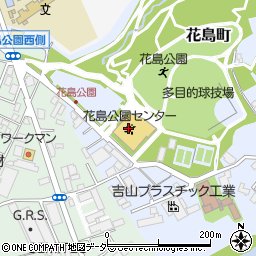 花島コミュニティセンター周辺の地図