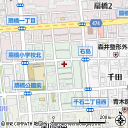 東京都江東区石島16周辺の地図