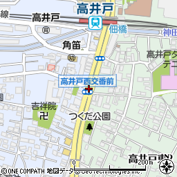 高井戸西交番前周辺の地図