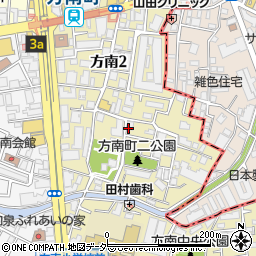 東京都杉並区方南2丁目周辺の地図