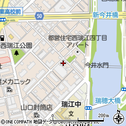 柳屋西瑞江店周辺の地図