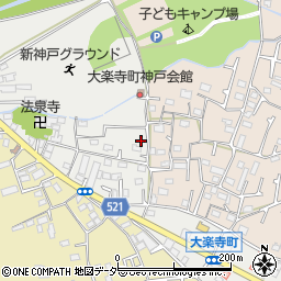 東京都八王子市大楽寺町111周辺の地図
