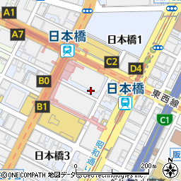 東京都中央区日本橋周辺の地図