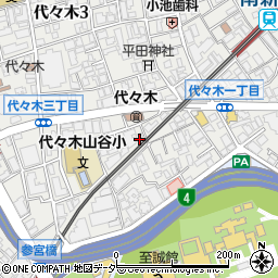 東京都渋谷区代々木3丁目50-5周辺の地図