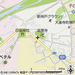 東京都八王子市大楽寺町87周辺の地図