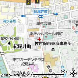 東京都千代田区紀尾井町3-30周辺の地図