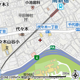 東京都渋谷区代々木3丁目54-10周辺の地図
