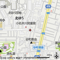 ファミリーマート江東北砂店周辺の地図