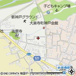 東京都八王子市大楽寺町105周辺の地図