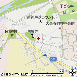 東京都八王子市大楽寺町90周辺の地図