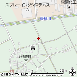 千葉県匝瑳市高1197周辺の地図