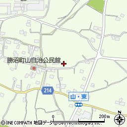 山梨県甲州市勝沼町山1001周辺の地図