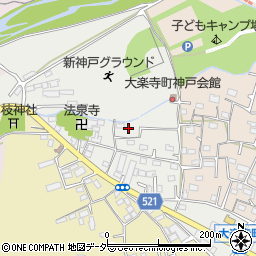 東京都八王子市大楽寺町102周辺の地図