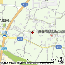 山梨県甲州市勝沼町山935周辺の地図