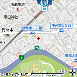 東京都渋谷区代々木1丁目7-5周辺の地図