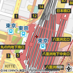 スターバックスコーヒー JR東京駅日本橋口店周辺の地図