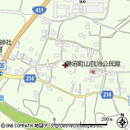 山梨県甲州市勝沼町山941周辺の地図