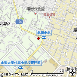 ファミリーマート甲府北新店周辺の地図