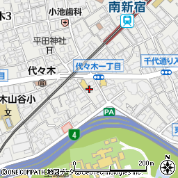 東京都渋谷区代々木1丁目9-1周辺の地図