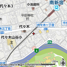東京都渋谷区代々木3丁目53-5周辺の地図