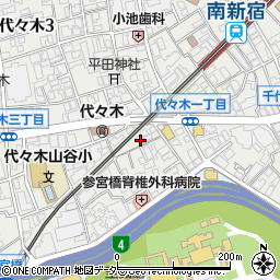 東京都渋谷区代々木3丁目53-5周辺の地図