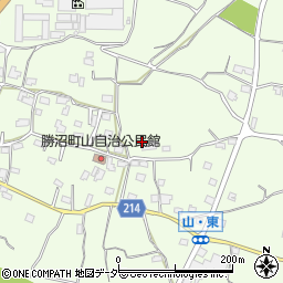 山梨県甲州市勝沼町山1005周辺の地図