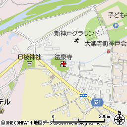 東京都八王子市大楽寺町84周辺の地図