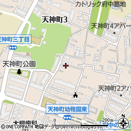 ポーラ化粧品府中新町営業所周辺の地図