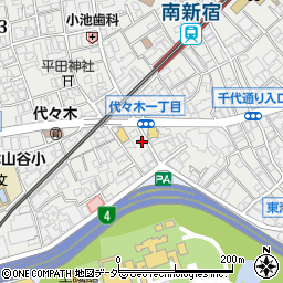 東京都渋谷区代々木1丁目9-9周辺の地図
